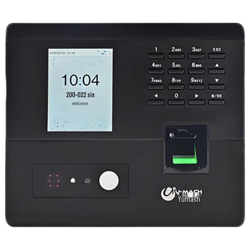 Youmaishi U-RZ122 WiFi Facial & Fingerprint Time Attendance System CN plug (adapter included)