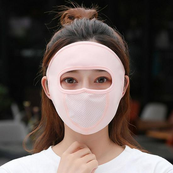 Ice Silk Women's Sunscreen Mask: UV Protection, Breathable, Stylish Design, Protects Eye Corners, 2024 Edition