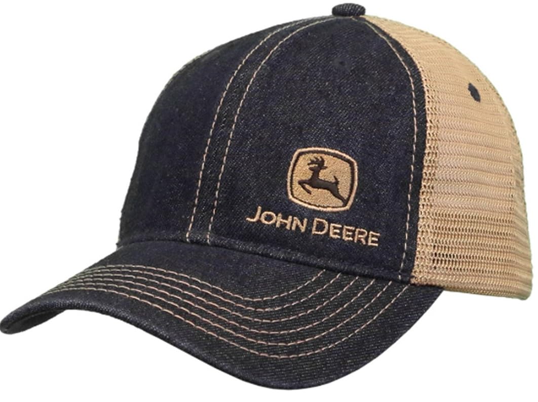 

Кепка John Deere 6 Panel, джинсовая ткань и сетка, Unstruct-Khaki-Os