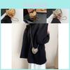Chic Street Style Mini Heart Bag For Women Trendy Shoulder Crossbody Handbag