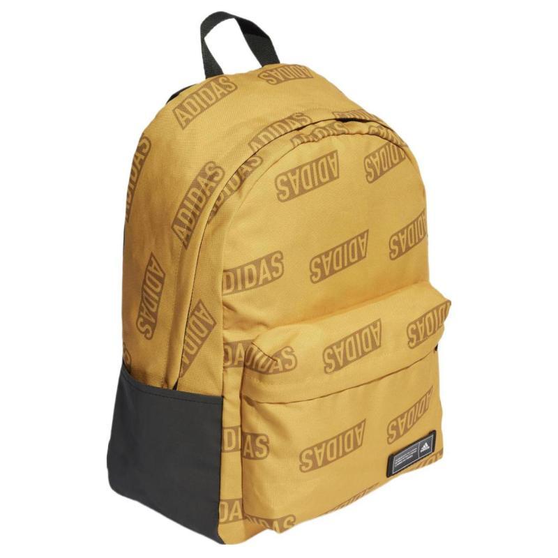 Adidas Recycled Polyester Canvas Backpack Regular Unisex Yellow Adidas IJ5640