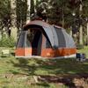 VidaXL Tunnel Camping Tent 3 Person Grey and Orange Waterproof, Tent, Camping Shelter, Garden Shelter 94624