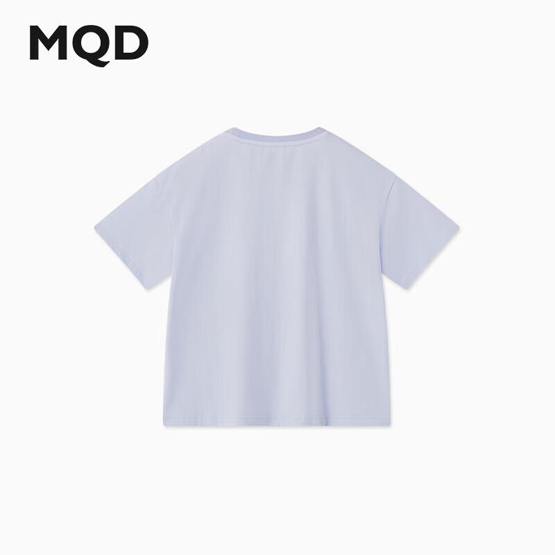 MQD Girls  Sweet Cute Puppy Casual Short-Sleeve T-Shirt 110cm