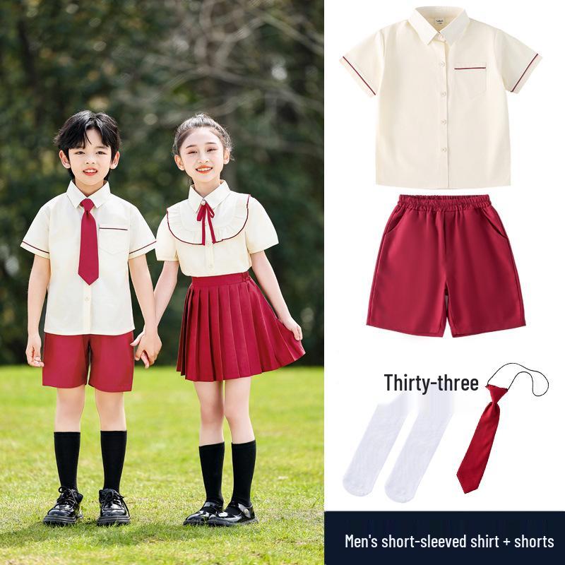Vierteiliges Schuluniform-Set für Frühling & Herbst für die 1.-2. Klasse: Sportbekleidung im Schulstil für Grundschule & Kindergarten