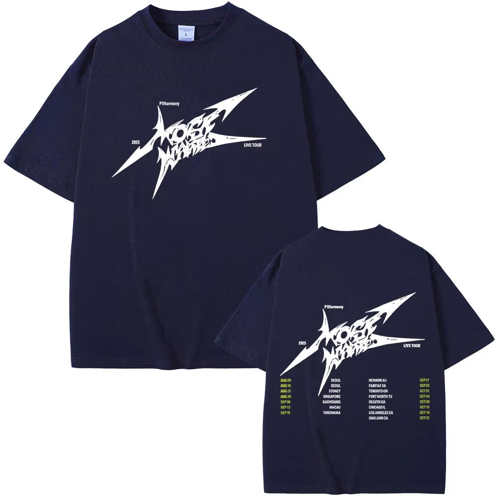 Korean P1Harmony Live Tour 2026 Summer New Hot Selling Mens Womens Kpop Fashion Trend Casual Cotton Tshirt