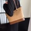 New Retro Deerskin Velvet Portable Commuter Bag, Female Senmeng Trendy Fashion Tote Bag, Large-capacity Stray Bag
