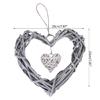 Natural Wicker Wreath Heart Shape Unique and Amazing for Christmas Wreath Door