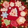 Christmas Silicone Resin Molds for Making Deer Santa Snowman Ornaments DIY Crafts Epoxy Casting Glue Mold Cake Decorating Supplies
