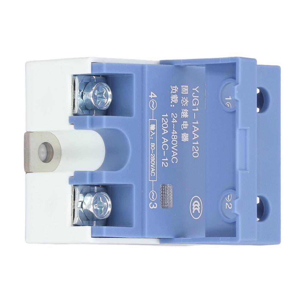 AC to AC Solid State Relay 120A Input AC80‑280V Output AC24‑480V Voltage Regulator Single Phase SSR for Heating System