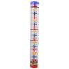 Yibuy 40 X 5.2cm Multicolor Plastic Rain Rattle Rain Stick Rainmaker Ball with Musical Sensory Hearing Device Rainbow Stick Maracas Rattle