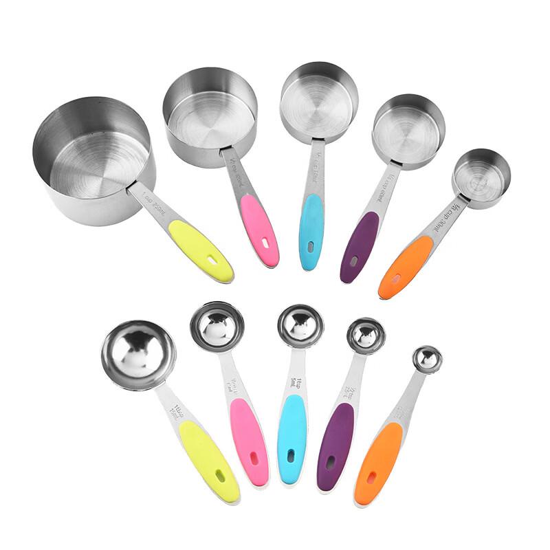 MDNG Stainless Steel Measuring Cups and Spoons Set
