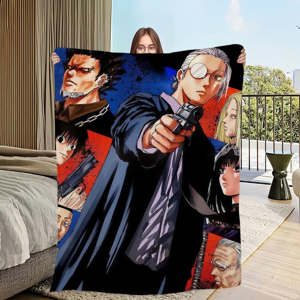 

Плед Sakamoto Cool Days Аниме Мягкий Уютный Плюшевый для Сна в Гостиную Офис Спальню Подарок на День Рождения Ребенку Домой 30x40in