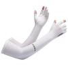 1Pair Summer Sunscreen Ice Sleeve Breathable Ice Silk Extended Two Finger Gloves Arm Sleeves for Sports Riding Driving