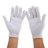 Dirt-Resistant Black & White Flower Thickened Work Gloves, Wear-Resistant Pure White Labor Protection Gloves