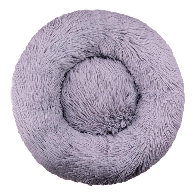 

Главная Плюшевое гнездо для домашних животных Зимнее гнездо для кошек Гнездо для собак Теплое съемное и моющееся круглое гнездо для кошек Кровать для домашних животных Сезонное универсальное украшение 40cm светло-серый