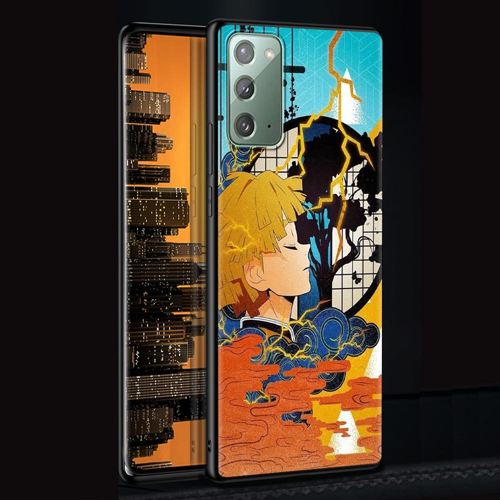 

Чехол Demon Slayer для Samsung Galaxy Note 20 Ultra 10 9 8 силиконовый чехол M31 M30s M51 M31s M52 5G аниме мягкий черный чехол для телефона Samsung A12