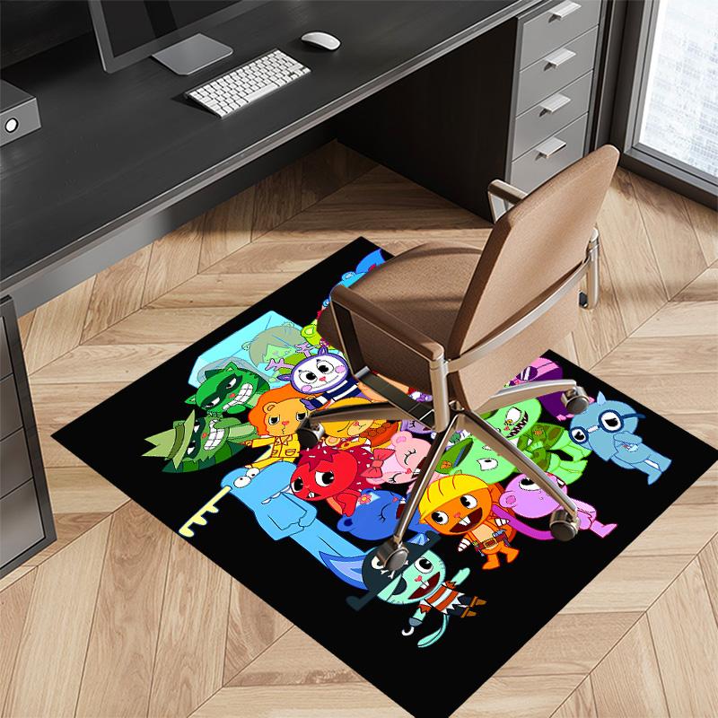 Happy Tree Friends3 Printed Absorbent Washable Carpet, Non-Slip Bathroom Mats, Kitchen Rugs, Yoga Mat,Living Room Entrance, Camping Picnic Rugs