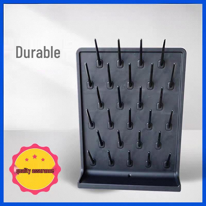 

Сушилка для лабораторной посуды с черной рамой - 52 стержня Black 27 Rods Single-Sided