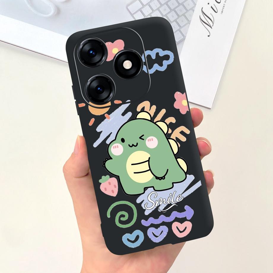 For Tecno Spark 10C KI5k KI5m Case Tecno Spark 10 Pro Spark10 Back Cover Shockproof Liquid Silicone Coque Astronaut Dinosaur
