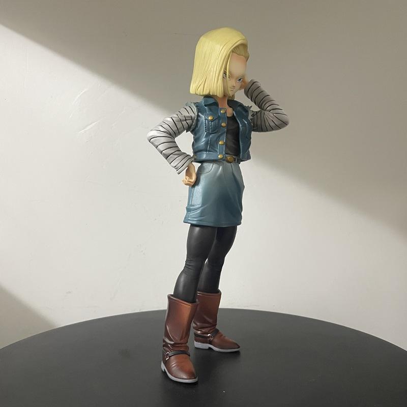 Dragon Ball Z YS Android 18 Action Figure Anime DBZ SSJ Lazuli Figurine Toys 26.5cm GK Statue Figuras Model Ornament Gift