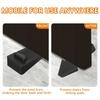Heavy-Duty Plastic Door Stoppers for Bottom of Door On Floor - Stackable Adjustable Wedge Stabilizers, Polished Finish, Prevents Drafts & Energy Loss