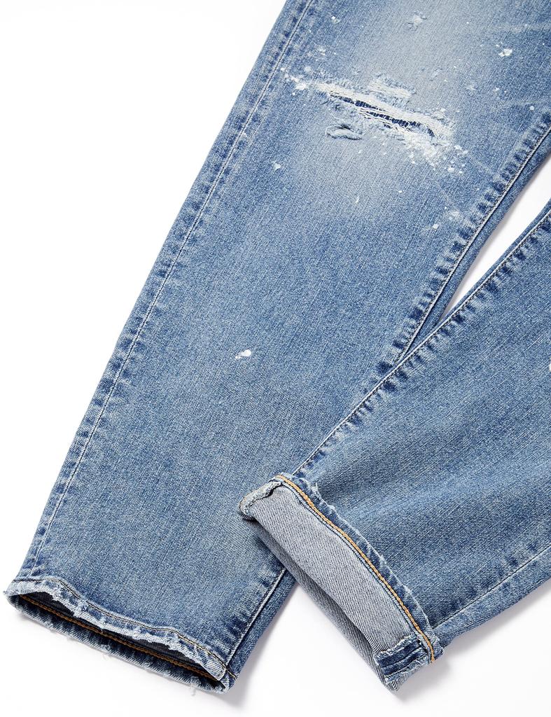 Edwin Monster Regular Tapered Jeans EM33 Crushed Light Size S Men's Blue,