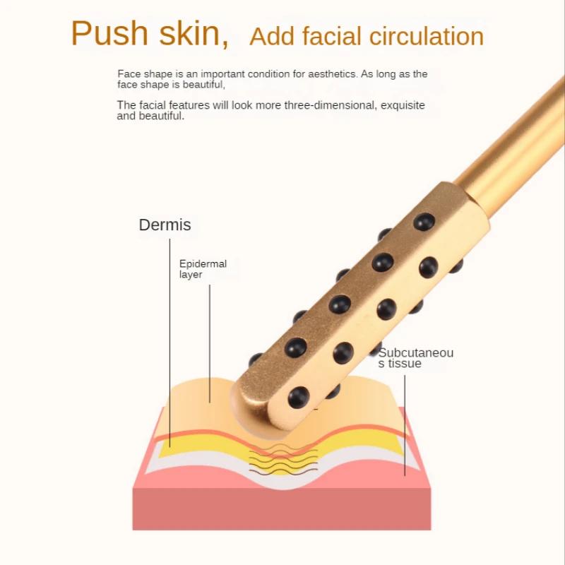 Germanium Beauty Bar Gesichtsmassageroller Facelifting Massage Gesichtsstab Hautpflege Schönheitswerkzeuge Anti-Falten Hautpflege Schönheit