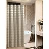 Waterproof Bathroom Shower Curtain Set With Dot Pattern For Home Use