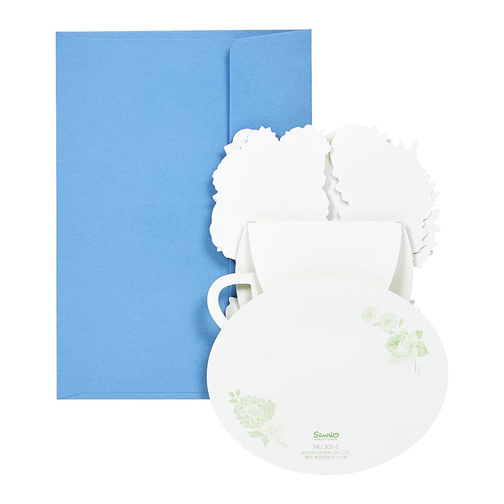 Sanrio Multipurpose Teacup with Blue Flowers Message Card 656186