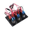Fast Charge LED Voltmeter 12V/24V Car RV Modification Accessories Multi Switch Waterproof Dust-Proof Mobile Phone Charger Panel