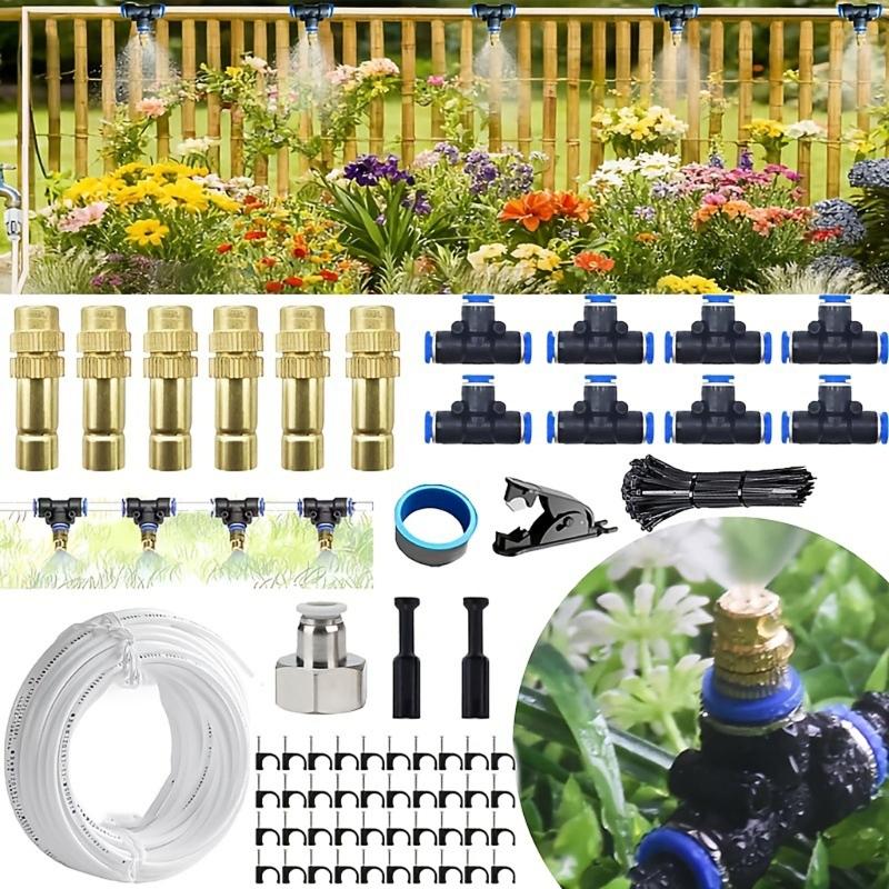 Adjustable Angled Garden Sprinkler Set Drip Irrigation System Heat Resistant For Efficient Watering In Yard And Lawns