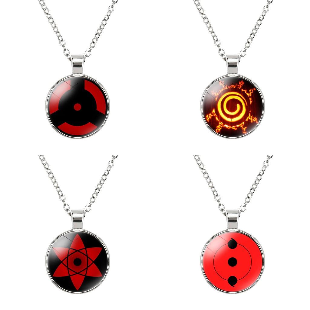 Naruto Time Gem Round Pendant Necklace Simple Unisex Jewelry Ideal Gift