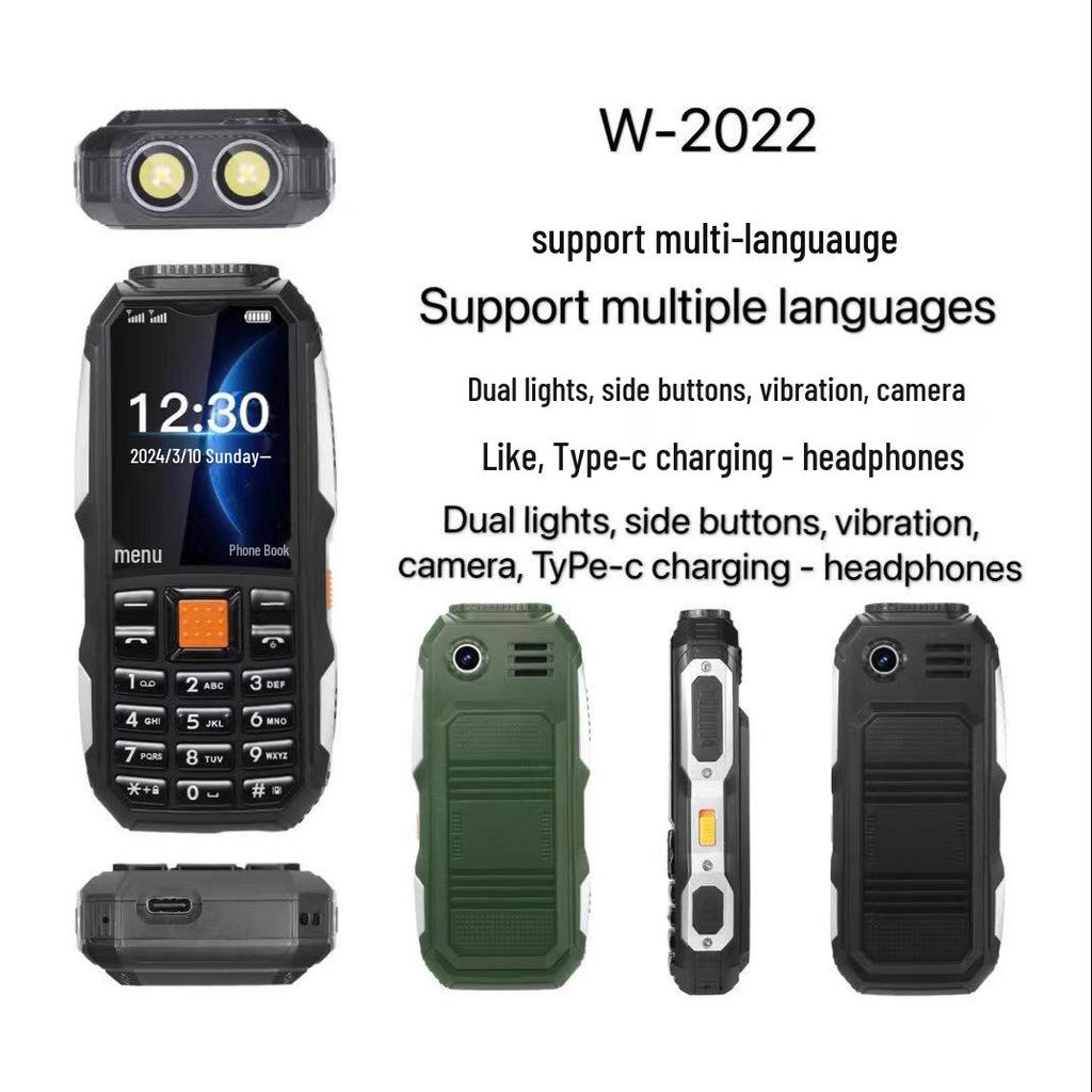 Mobile Phone with Ultra-Long Standby, Bluetooth, Type-C, Multi-Language, Internet Access Compatibility