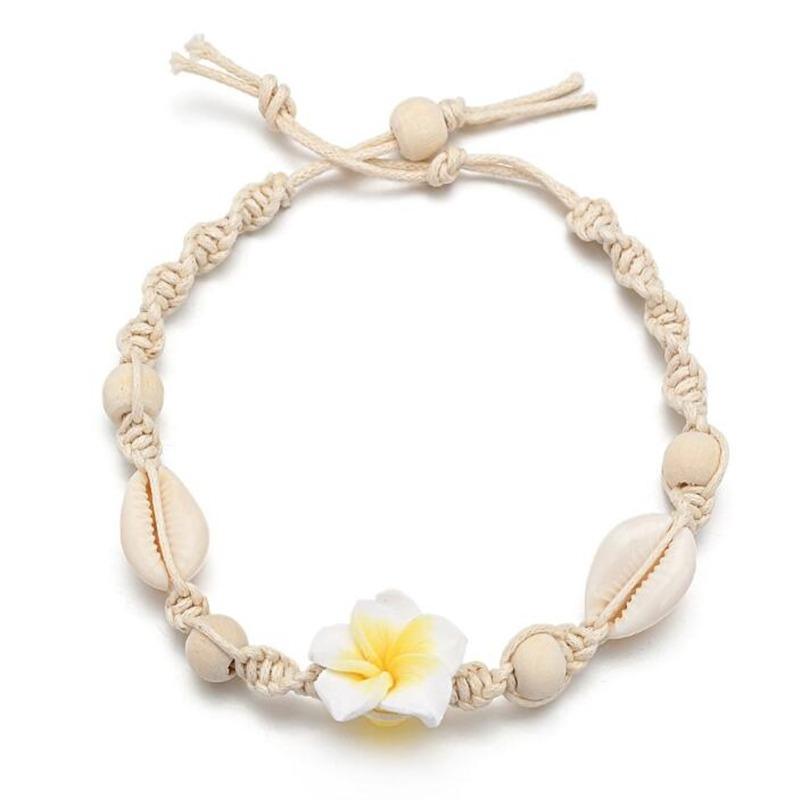 Cheville Bohème Tendance Cheville de Plage Charme Femmes Fleur Chaîne de Pied Accessoires d'Été Bracelet de Plage Pieds Nus Accessoires de Vêtement