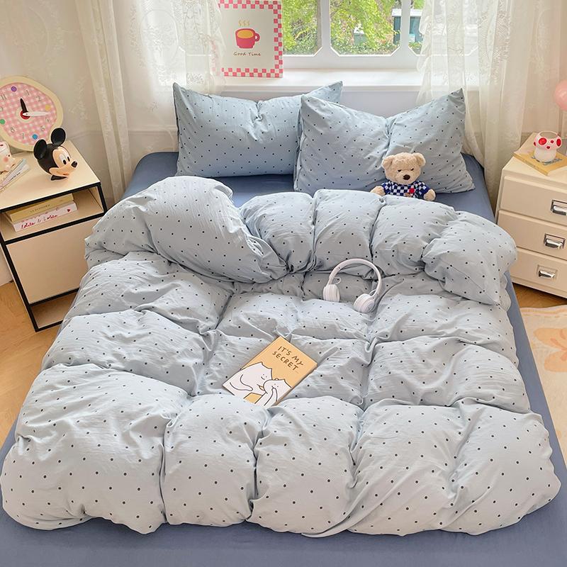 Pre-Washed Microfiber Duvet Cover Set with 2 Pillowcases - Ultra Soft Wrinkle-Resistant Bedding Set, Hypoallergenic & Breathable