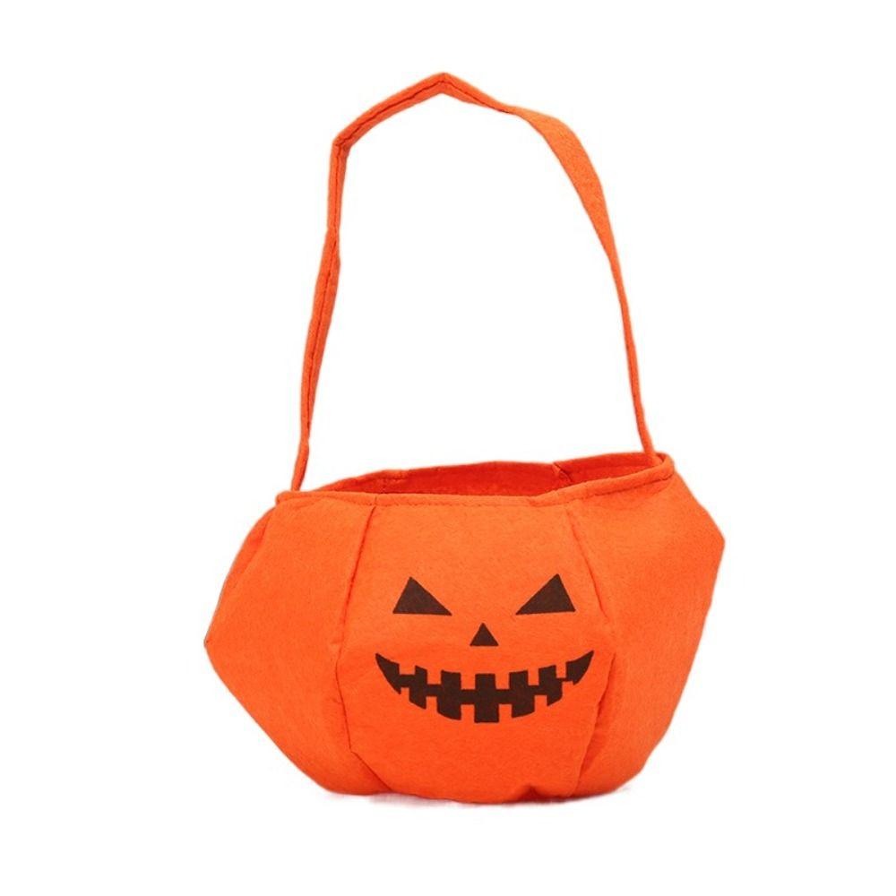 Ghost Halloween Candy Bag Cloth Pumpkin Candy Bag Portable Pumpkin Bag  Party