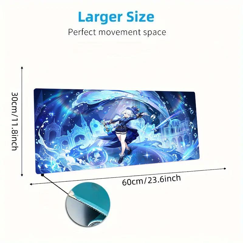 Magical Water Fantasy Large Size Mouse Pad Large Gaming Table Cushion Nonslip Laptop Tablet Big Mousepad Xxl Mat Mini Pc Playmat With Lock Edge