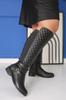 Women Modern Stylish Fashion Boots Boots Real Leather Lovi Model Cm Sole Premium Quality Magic Boots Black