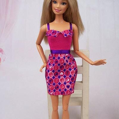 Office One-Piece Dress Vestido For Barbie Doll Outfits Clothes for 1/6 BJD Dolls Accessories Clothes for 1:6 Dolls DIY Kids Toys
