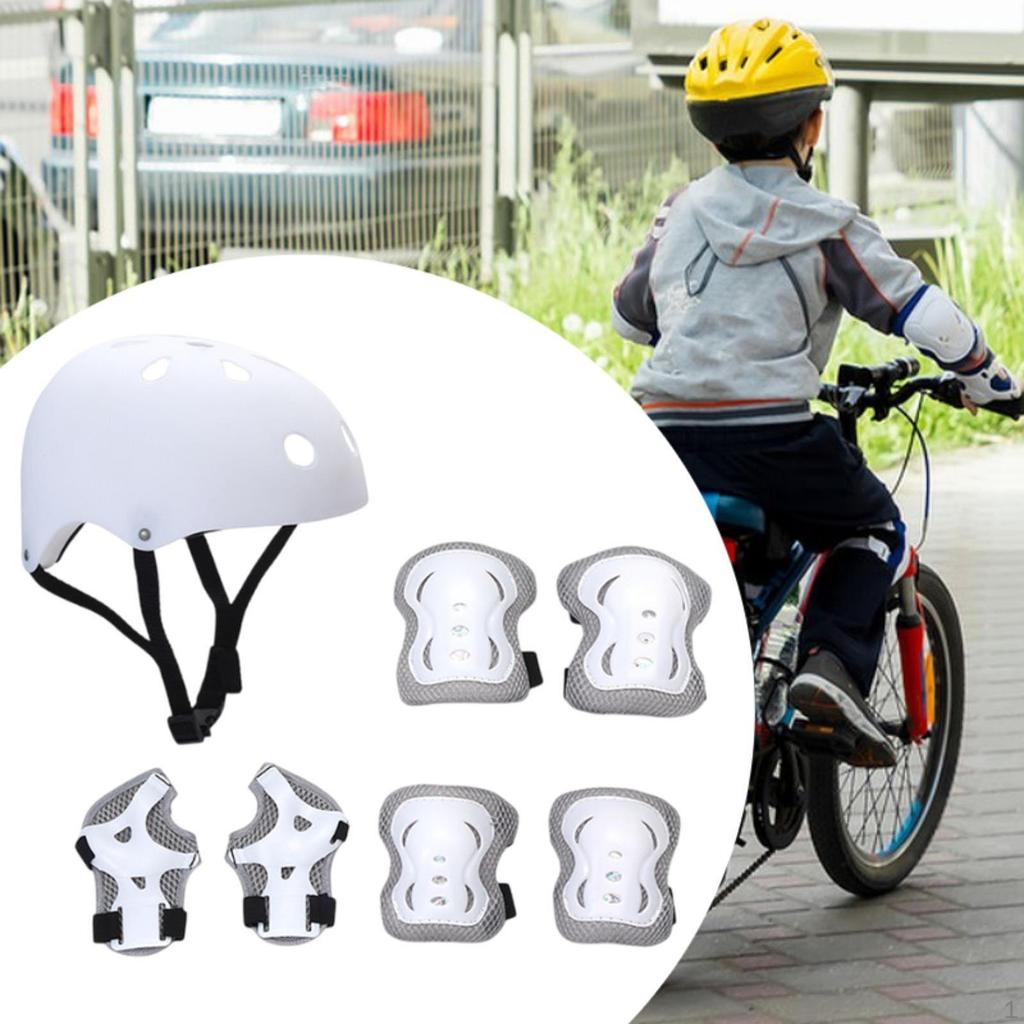 Kids Bike Helmet Set Ventilation for Skateboarding Outdoor Sports Boys Girls