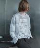 Kilyu I Destroy Stripe Long Sleeve T-Shirt_Melange Gray