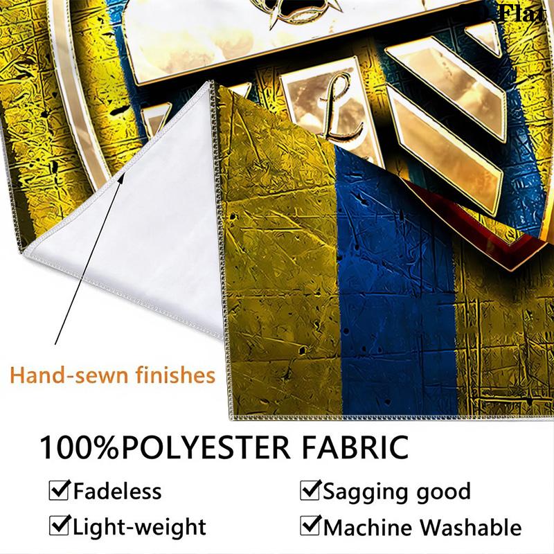 Leeds Football Club Wandteppich Ästhetischer Wandbehang Bedruckter Stoffdecke Dekorative Wandteppiche Für Schlafzimmer Wohnzimmer Heimdekoration