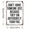 1pc Vintage Funny Metal Tin Sign Wall Decor for Home Bar Cafe Garage