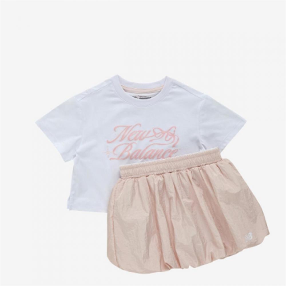 

New Balance Kids Balloon Skirt Short Sleeve Set 10 30 Nk9yf2824g 1.NK9YF2824G 10/130