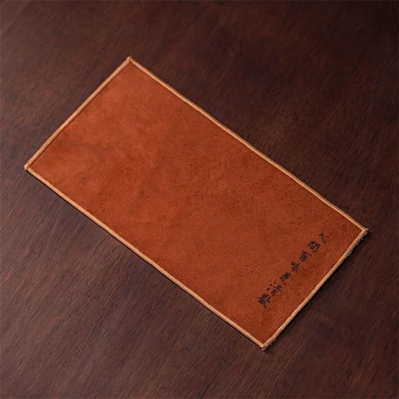 Zen Tea Towel Cloth Thickened Absorbent High-grade Tea Cloth Suede Printed Tea Table Rag Special Tea Pad Tea Set Accessories