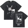 Washed Vintage Rapper Drake Take Care Album Graphic T Shirts Men Hip Hop Retro Tshirt Mens Fashion Casual Oversized Tee Shirt