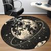 1pc Moon Saturn Office Round Area Rug, Indoor Mat Suitable ForOffice, Under Office Chairs Bedroom Living Room Home Decor, Room Deco,  n66