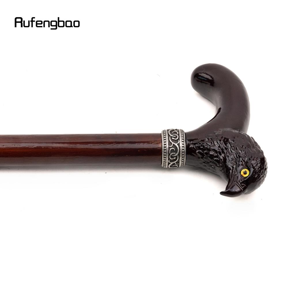 Brown Wood Eagle Wooden Fashion Stick Decorative Vampire Cospaly Party Wood Walking Cane Halloween Mace Wand Crosier 91cm