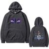 Anime Demon Slayer Akaza Merch Hoodie Men Women Clothing Cartoon Fashion Oversized Hooded Sportswear Male Casual Fleece Hoodies