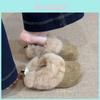Cotton Slippers For Women With Plush Lining And Thick Soles For Winter Comfort